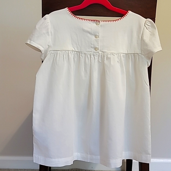 NWT Gap Girls' Embroidered White Top, Size L(10-11) - Picture 7 of 11
